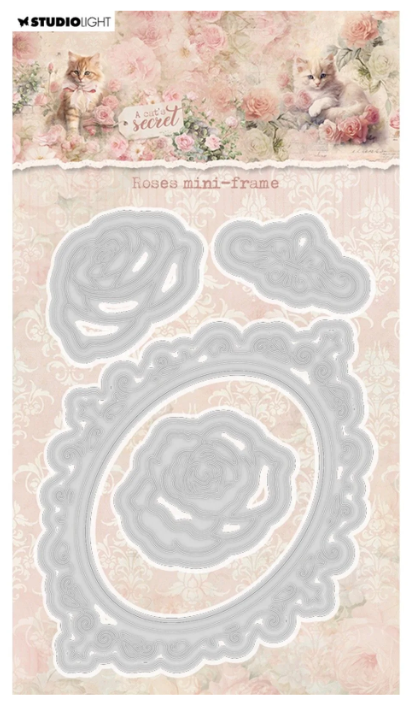 Studio Light • A Cat's Secret Cutting Die Roses Mini-Frame (SL-ACS-CD1000) *