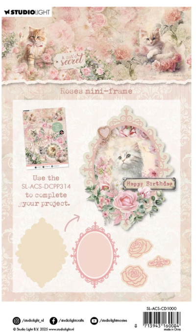 Studio Light • A Cat's Secret Cutting Die Roses Mini-Frame (SL-ACS-CD1000) *