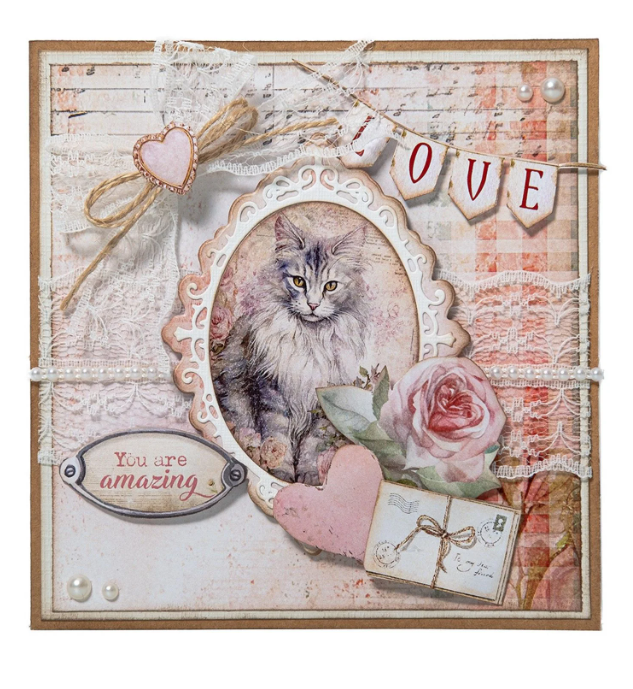 Studio Light • A Cat's Secret Cutting Die Roses Mini-Frame (SL-ACS-CD1000) *