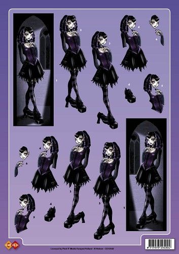 3D Knipvel - Helene Belle - Gothic