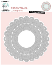 Creative Craftlab • Essentials Cutting Die Nested Circles Hearts (CCL-ES-CD1007) *