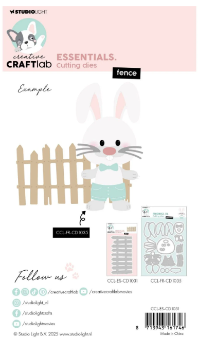 Creative Craftlab • Essentials Cutting Die Fence (CCL-ES-CD1031) *