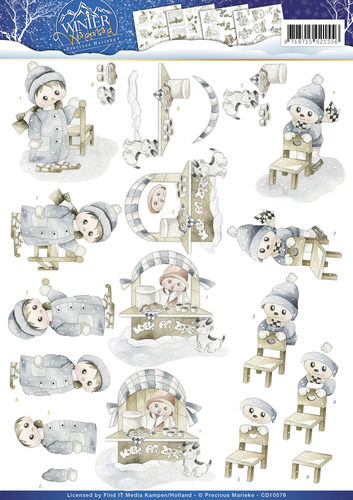 3D Knipvel - Precious Marieke - Winter Wonderland / Winter fun
