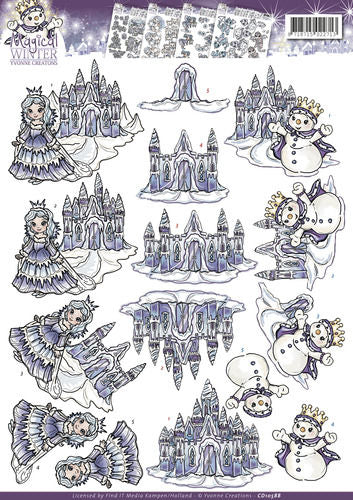 3D Knipvel - Yvonne Creations - Magical Winter - Ice Castles