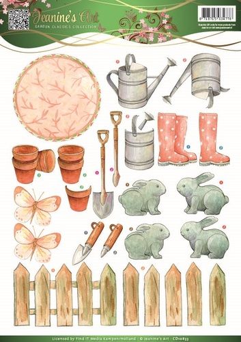 3D Knipvel - Jeanines Art - Garden Classics - Garden Tools 2