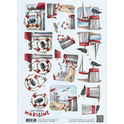 3D Knipvel - Amy Design - Maritime - Meeuwen