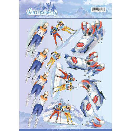 3D Knipvel - Jeanine's Art - Wintersports - Biathlon