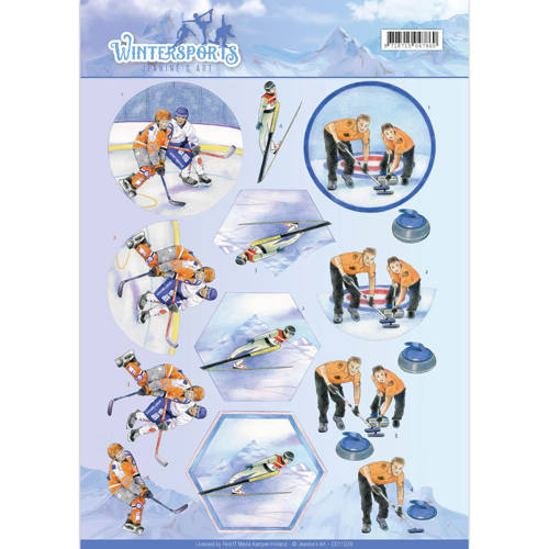 3D Knipvel - Jeanine's Art - Wintersports - Ice Hockey