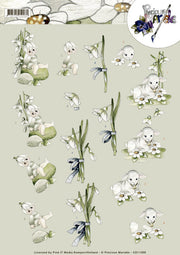 3D Knipvel - Precious Marieke - Snowflowers