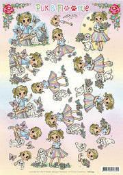 3D knipvel - Yvonne Creations - Puk en Floortje - Summer