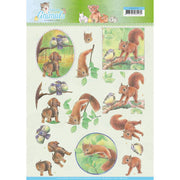 3D Knipvel - Jeanine's Art - Young Animals - In the Forest
