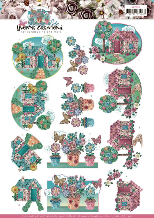 3D Knipvel - Yvonne Creations - Kitschy Lala - Kitschy Garden