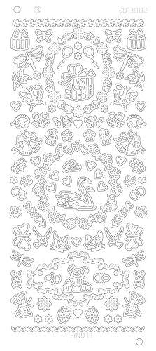 Various ornaments Platinum - Zilver