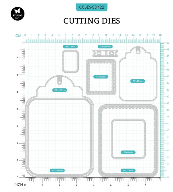 Creative Craftlab • Essentials Cutting Die Tag Set (CCL-ES-CD422) *
