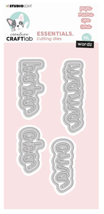 Creative Craftlab • Essentials Cutting Die Wordz Family (Nl) (CCL-ES-CD542) *