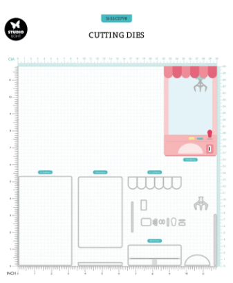 Studio Light • Sweet Stories Cutting Die Claw Machine - CD798*