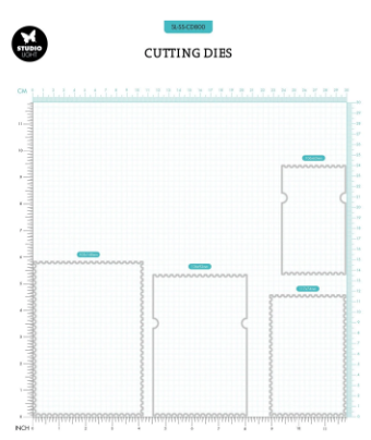 Studio Light • Sweet Stories Cutting Die Ticket Shape - CD800*