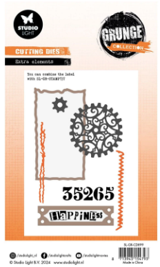 Studio Light • Grunge Collection Cutting Die Extra elements - CD899*