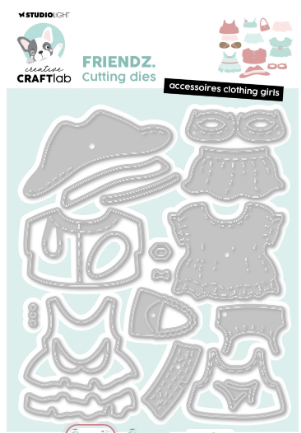 Creative Craftlab • Friendz Cutting Die Accessoires Clothing Girls - CD912*