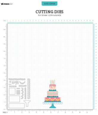 Studio Light • Essentials Cutting Die B-day cake - CD934*