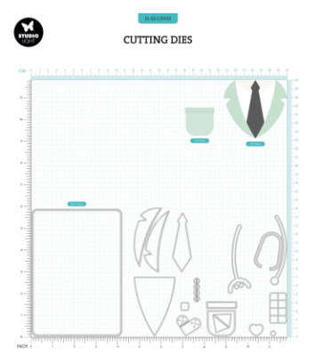 Studio Light • Sweet Stories Cutting Die Doctor'S Coat - CD935*