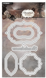 Studio Light • Cherished Memories Cutting Die Ornamental labels - CD944*