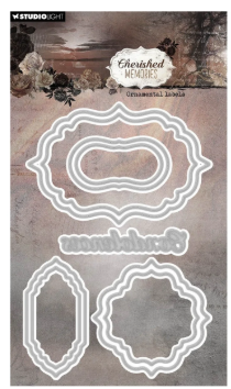 Studio Light • Cherished Memories Cutting Die Ornamental labels - CD944*