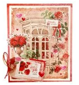 Studio Light • Love of My Life Cutting Die Rose Tag - CD951*