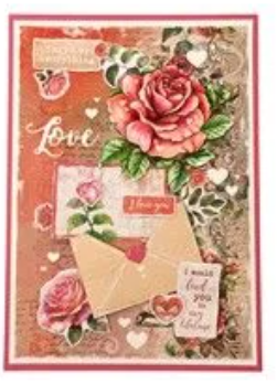 Studio Light • Love of My Life Cutting Die Rose Tag - CD951*
