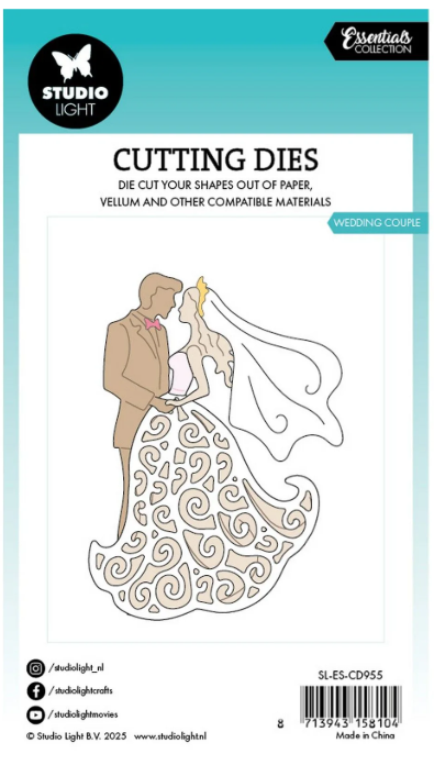 Studio Light • Essentials Cutting Die Wedding Couple (SL-ES-CD955)