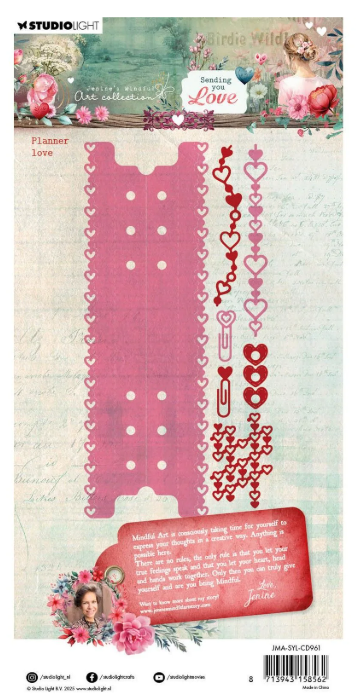 Studio Light • Jenine's Mindful Art Cutting Die Sending You Love Planner Love (JMA-SYL-CD961) *