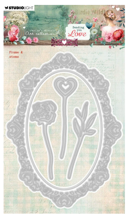 Studio Light • Jenine's Mindful Art Cutting Die Sending You Love Frame & Stems (JMA-SYL-CD962) *