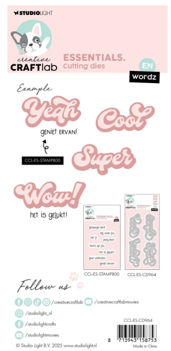 Creative Craftlab • Essentials Cutting Die Wordz Super (CCL-ES-CD964) *