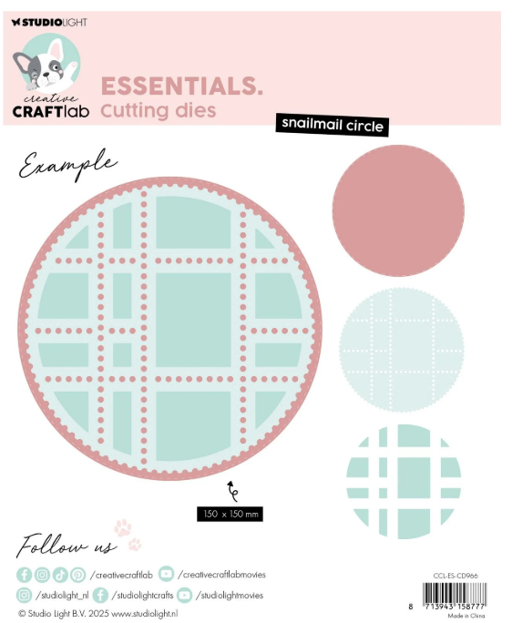 Creative Craftlab • Essentials Cutting Die Snailmal Circle (CCL-ES-CD966) *