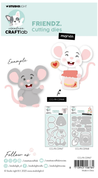 Creative Craftlab • Friendz Cutting Die Muis Marvin (CCL-FR-CD967) *