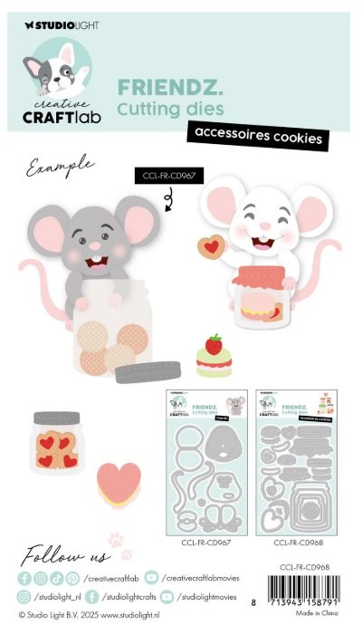 Creative Craftlab • Friendz Cutting Die Accessoires cookies (CCL-FR-CD968) *