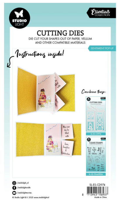 Studio Light • Essentials Cutting Die Turning Pop-Out (SL-ES-CD974) *