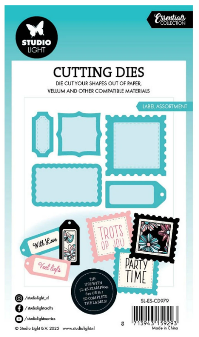 Studio Light • Essentials Cutting Die Label Assortment (SL-ES-CD979) *