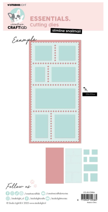 Creative Craftlab • Essentials Cutting Die Slimline Snailmail (CCL-ES-CD984) *