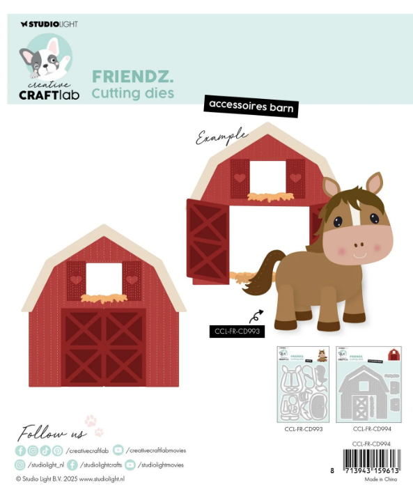 Creative Craftlab • Friendz Cutting Die Accessoires Barn (CCL-FR-CD994) *