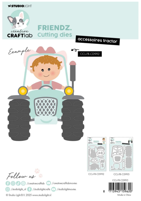 Creative Craftlab • Friendz Cutting Die Accessoires Tractor (CCL-FR-CD995) *