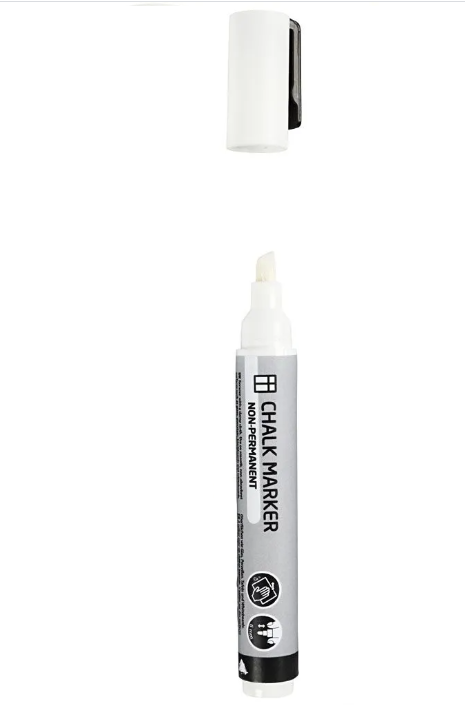 Chalk markers lijndikte 15mm wit (37388-15)