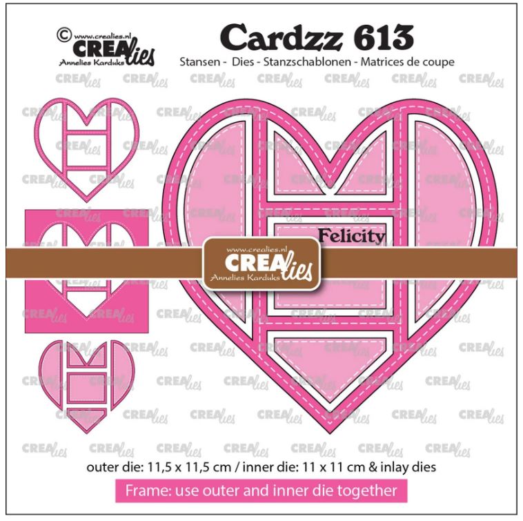 Crealies • Cardzz Frame & Inlay Felicity (CLCZ613) *