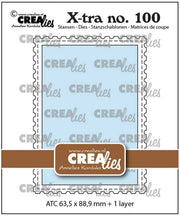 Crealies • Snijmal Atc Met Postzegelrand (CLXTRA100) *