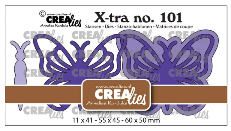 Crealies • Snijmal Vlinder A Extra Groot (CLXTRA101) *