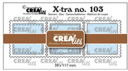 Crealies • Snijmal 3 Postzegels Vierkant In Een Rij (CLXTRA103) *