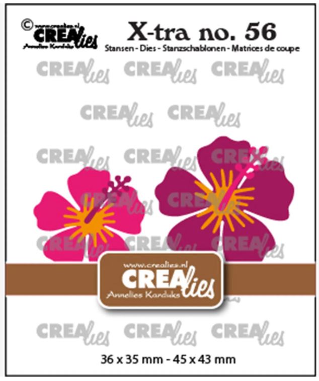 Crealies • Xtra Snijmal Hibiscus 2stuks (CLXTRA56) *