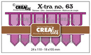 Crealies • Xtra Banners 2x (CLXTRA63) *