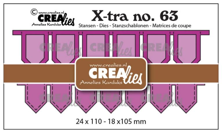 Crealies • Xtra Banners 2x (CLXTRA63) *