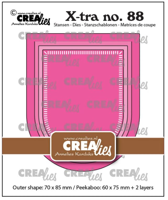 Crealies • Xtra Kiekeboe Omgekeerde Boog (CLXTRA88) *